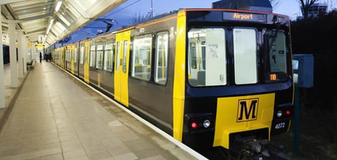 by metro