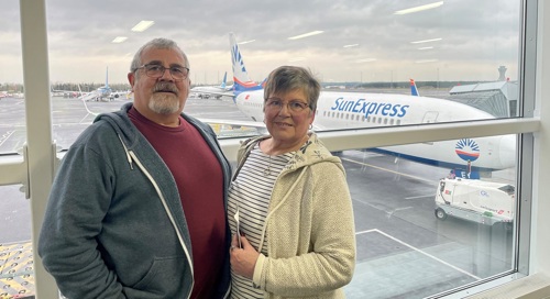 passengers boarding SunExpress aircraft